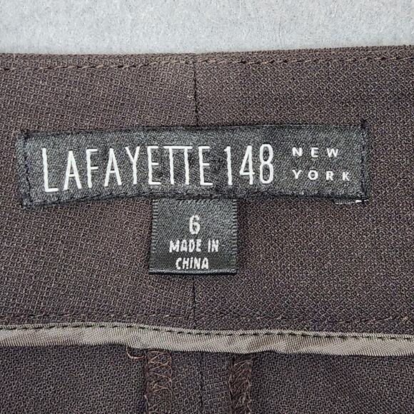 LAFAYETTE 148 Pants Womens Size 6 Brown Flared Leg Measure 31X32" - Picture 12 of 13
